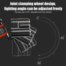 1pc Super Bright 7 LED Headlamp USB Rechargeable Headlights 4 Modes Waterproof Built-In Battery Outdoor Camping Fishing Flashlight