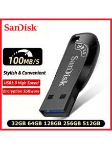 SANDISK SanDisk Flash Drive USB3.0 512GB 256GB 128GB 64GB CZ410 Pen Drive USB3.0 Pendrive CZ410 Original Sandisk Mini Stick Memory Disk For PC Laptop Car