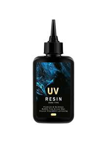 Resina UV - Kit de resina UV transparente de cristal de tipo rígido atualizado de 100/200/300g, para fabricação de joias artesanais