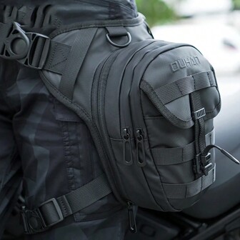 1个摩托车腰包 骑行腰包 腿包 防水徒步腰包 摩托车户外旅行手机/移动电话钱包包 运动配件 休闲收纳包 骑行配件 骑行必备 男女骑行者礼物