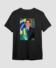 Basic T-Shirt Zoeira Cerveja Pagodinho Viral Zeca Presidente - Black - View 3