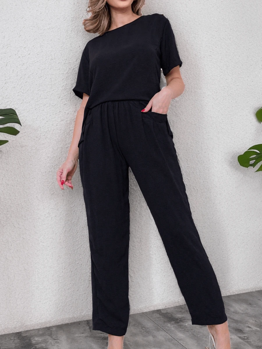 Kliou Fashion DUNA Women's Sets - 黑色 - 查看 1