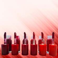 Juego de 6 colores Qoiden Rose, brillo de labios líquido que no destiñe de larga duración (2 cajas opcionales para mayor economía). - Rojo - Ver 2