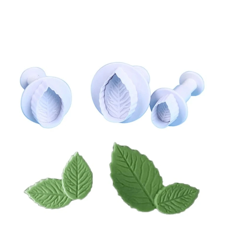 Kit Ejectors Cutters Sheets Biscuit Pasta Crafts 3pcs - 白色 - 查看 1
