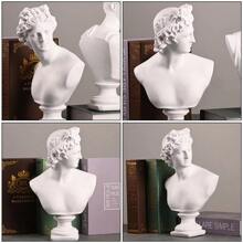 Classic Greek Replica Sculptures Michelangelo David Statue Roman Figurine - trắng - Xem 5