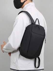 1pc New Pair Backpack Backpack Travel Mini Sports Small Backpack Fashion Lightweight Student Bag Waterproof Breathable Female Bag Man Bag Back To School Students School Supplies Fall Halloween Teacher Book Bag Large Capacity - Multicolor - View 3