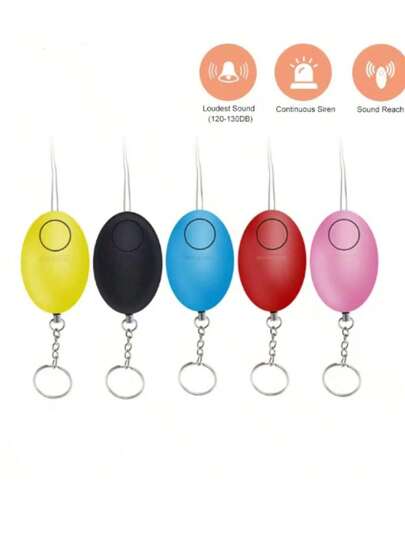 1pc Multi-Function Self-Defense Anti-Wolf Alarm Tool, Unisex Zinc Alloy Anti-Assault Alarm Device, Annual Gift For Loved Ones Car Accessories Bag Charm School Letter Cute Goth Y2k