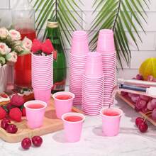 20/50 piezas Vasos de chupito de plástico de 2 onzas, mini vasos desechables de 2 onzas para bodas, fiestas de graduación, cata de cervezas, aperitivos (multicolor), Navidad