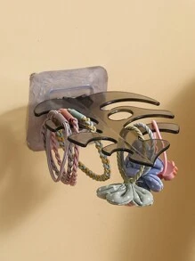 1pc  Bathroom Wall Mounted Leaf Toothbrush Razor Holder Bathroom Multifunctional Wall Mounted Leaf Toothbrush Holder - Multicolor - View 2