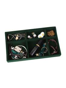 5pcs/Set Jewelry Display Tray, Stackable Drawer Jewelry Storage Box, Velvet Grid Jewelry Organizer Tray, Multi-Purpose Jewelry Box For Rings, Earrings And Necklaces, Large Capacity Drawers For Easy Classification And Space-Saving Back To School - Multicolor - View 15