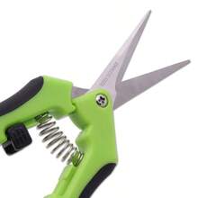 6.5 Inch Gardening Scissors Hand Pruner Pruning Shears Trimming Scissors With Straight Elbow Stainless Steel Blades For Plant