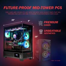 Gigatech Gaming Omega 5 Gaming PC Desktop - Intel Core Ultra 7 265K 5.5GHz 20-Core Processor, NVIDIA RTX 5070 TI GPU Graphics Card, DDR5 6000MHz, 1TB SSD, RGB, Windows 11, Wi-Fi, Mouse + Keyboard Bundle - 查看 7