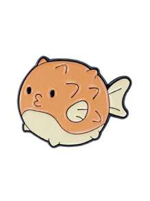 1 peça broche de liga de zinco pintado com tema de vida marinha de desenho animado, design de tubarão e cavalo-marinho, acessórios multiuso para roupas e bolsas, acessórios para vestidos, alfinete para roupas, bolsa, acessórios para escola, escritório, camisas, jaquetas, joias, alfinete de roupas de Natal, Halloween, presentes engraçados e fofos para professores, acessórios para fantasias, pingentes para bolsas