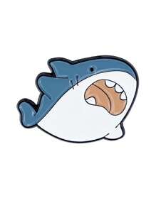 1 peça broche de liga de zinco pintado com tema de vida marinha de desenho animado, design de tubarão e cavalo-marinho, acessórios multiuso para roupas e bolsas, acessórios para vestidos, alfinete para roupas, bolsa, acessórios para escola, escritório, camisas, jaquetas, joias, alfinete de roupas de Natal, Halloween, presentes engraçados e fofos para professores, acessórios para fantasias, pingentes para bolsas