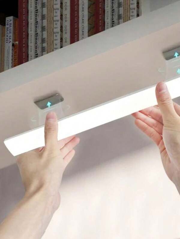 Lâmpada noturna LED com sensor de movimento sem fio USB recarregável para lâmpada de armário de cozinha guarda-roupa