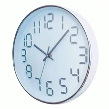 30cm Silent Analog Wall Clock - 銀色 - 查看 2