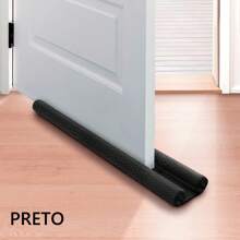 BLACK Door Seal Double Roll Anti Insect Seal Dust Seal Gap Seal Door Protector - màu đen - Xem 2