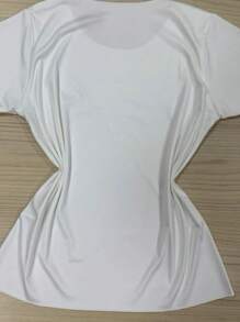 SUEDE Blouse Women's Suede T Shirt Casual Fashion - Lạc đà - Xem 4