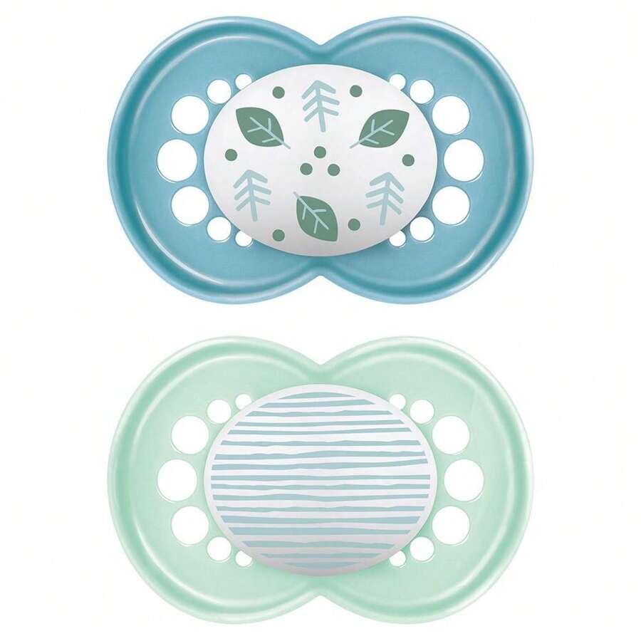 Original Mam Double Pacifier 6m+ Boy - 藍色 - 查看 1