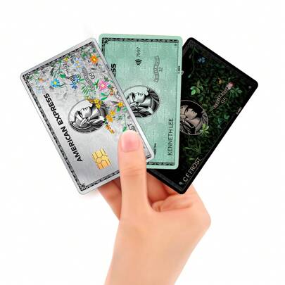 4pcs Ultra-Thin Creative Debit Card Stickers, Suitable For Bank Cards, Bus Cards, ID Cards, Protect And Beautify Your Cards