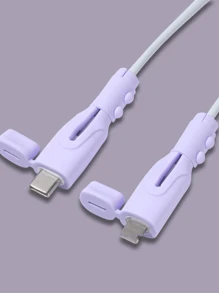 (Compatible With Iphone Cable)Original Data Line Protector Compatible With Iphone USB Charger Cord Saver Wire Winder Protection Soft Silicone Cable Protector Tool Charger Protector