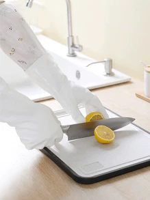 1 Đôi Găng Tay Vệ Sinh Bền Và Chống Thấm Nước Cho Công Việc Nhà - Chống Trượt Và Chống Mài Mòn, Lý Tưởng Cho Nhà Bếp, Giặt Là Và Công Việc Nhà - Nhiều màu - Xem 6