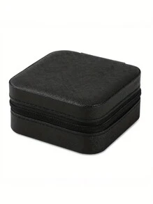 Caja de joyas pequeña, estuche portátil de viaje para anillos, colgantes, aretes, collares, organizador y soporte de pulseras, cajas de regalo para niñas y mujeres - Multicolor - Ver 10