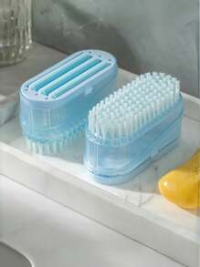 多功能肥皂盒浴室滚筒刷式肥皂盒架洗衣皂液沥水盒防滑泡沫起泡器洗衣用 - 藍色 - 查看 1