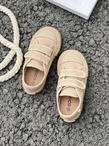 White Canvas Shoes Baby/Toddler Mid-Top Sneakers Children's Canvas Shoes, Spring/Autumn Korean Version Simple Style For Boys Girls, Fashion Low-Top Lace-Up Athletic Shoes Classic Low-Top Canvas Shoes Casual Skateboard Children's Shoes