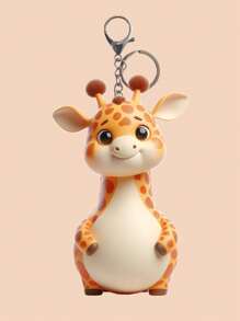 1个亚克力可爱长颈鹿休闲钥匙扣，派对礼物或万圣节礼物，送给朋友、背包、学校用品、汽车配件、哥特风Y2K万圣节配饰、教师节、圣诞节包包挂饰、汽车配件、姐妹礼物创意 - 彩色 - 查看 14