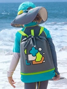 Túi bơi chống nước cho trẻ em có ngăn khô ướt, Ba lô trẻ em có sức chứa lớn cho bé trai và bé gái, Túi đi biển di động - Nhiều màu - Xem 1