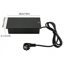 Desktop Socket Built-In Socket Table Built-In Socket With Sliding Cover, 2 USB Ports For Conference Tables, Workstations, Sofa Tables - 黑色 - 查看 2