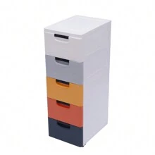 5 Drawers Stackable Clothes Storage Box Vertical Multi-Purpose Organizer Stand - Multicolor - View 11