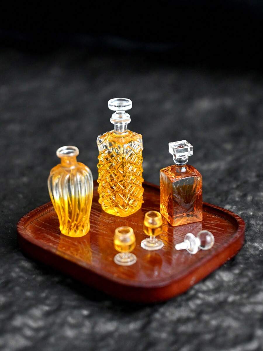 1pc 112 Dollhouse Miniature Wine Bottle Replica Model, Toy Food