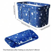 Foldable Adult Bathtub, Self-Supporting, With Backrest And Pillow, Improved Support Bar, 120 X 50 X 55 Cm, Large, Non-Slip, Portable, 10 Bath Bags - Blue - View 7