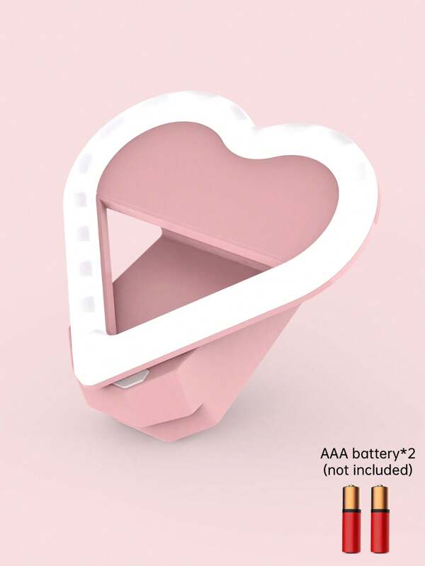 Mobile Phone Selfie Live Video Conference Heart Fill Light