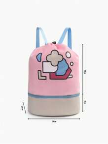 Túi bơi chống nước cho trẻ em có ngăn khô ướt, Ba lô trẻ em có sức chứa lớn cho bé trai và bé gái, Túi đi biển di động - Nhiều màu - Xem 12