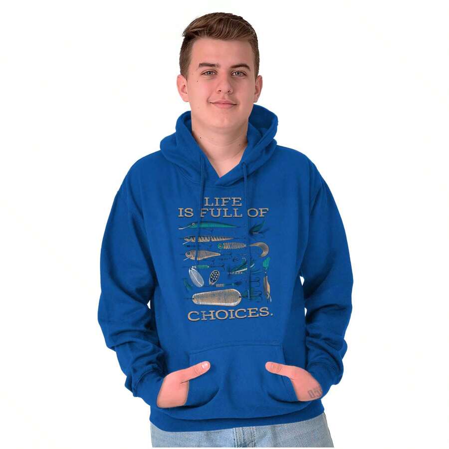 Áo Hoodie Câu Cá Hài Hước Của Ngư Dân Áo Nỉ Nam - Hoàng gia - Xem 1