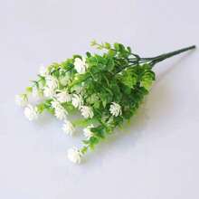 1 pieza Flores artificiales, plantas artificiales resistentes a los rayos UV, plantas de plástico para exteriores, plantas artificiales que no se descoloran para decoración de verano al aire libre