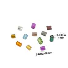 1pack/Approx.800pcs 2mm Multicolor Glass Beads With Silver Tube - For DIY Jewelry Making Materials, Bracelets, Necklaces, Earrings