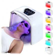 Espectrómetro de luz de color LED con función de pulverización con tecnología patentada, instrumento de belleza para el cuidado del espectro de diferentes longitudes de onda, instrumento de rejuvenecimiento de la piel de manos y piernas del cuerpo facial, atención médica en salones de belleza, instrumento de belleza para el manejo de la piel en el hogar - Tipo de Enchufe A USA (110-127V) - Ver 3