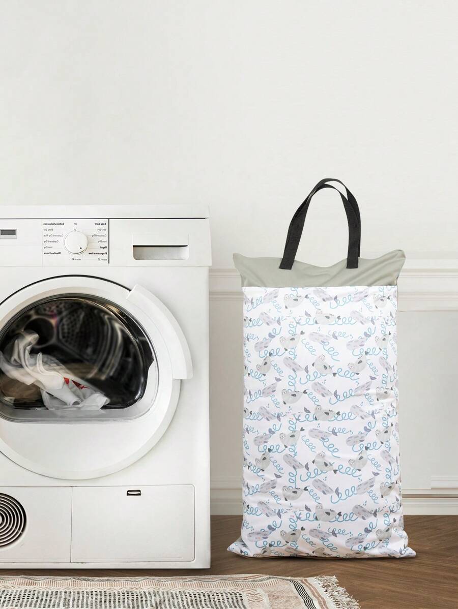 1 件 XL 手提 27.5X15.7 英寸可重复使用防水干湿袋 - 非常适合尿布、洗衣、婴儿洗澡、家庭装饰礼物 - 彩色 - 查看 1