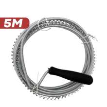 Manual Sink Unblocker Pipe 5 Meters Flexible Spring Pipe Drain Tank Gutter Typhoon - 黑色 - 查看 1