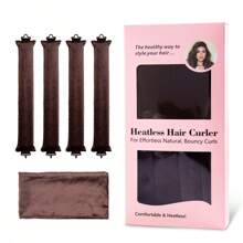 Satin Heatless Hair Curlers Curling - Overnight Blowout Curls Rods For Hair - Flexi Rods For Heatless Curls - No Heat Hair Curlers To Sleep In - Curling Rod Curlers For Short Hair