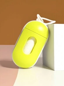 1 pezzo (include 1 rotolo di sacchetti per rifiuti) Porta sacchetti per escrementi di animali domestici portatile, dispenser di sacchetti per rifiuti di cani da esterno