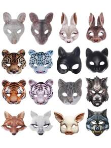 Máscaras de Halloween, máscaras de terror, máscaras de animales, material de EVA que se ajusta cómodamente al rostro, máscaras de carnaval, máscaras de rol, máscaras de mascarada, máscaras de utilería para actuaciones de cine y televisión, bromas, accesorios para eventos y fiestas