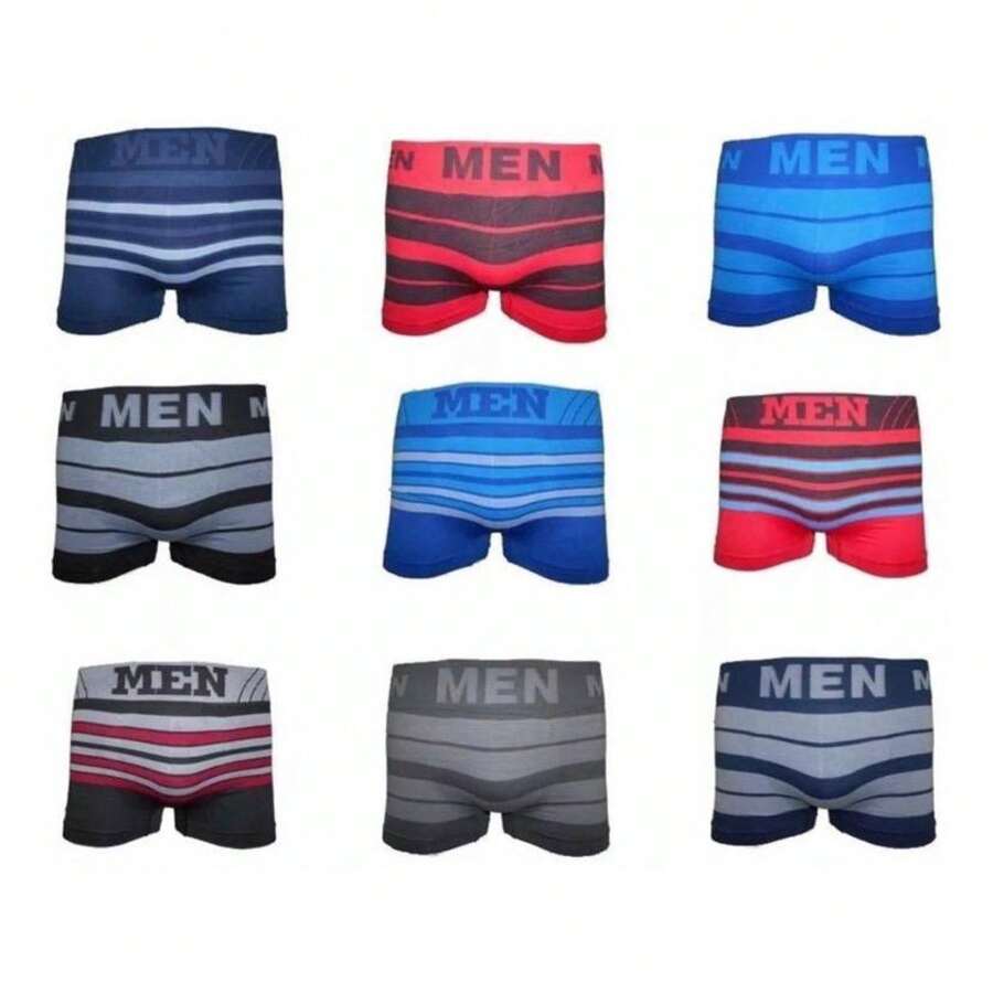 Kit 2 Imported Seamless Men's Boxer Briefs - Nhiều màu - Xem 1