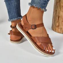 Giày sandal nữ đế dày đế dày thời trang, nhẹ - Màu nâu  Mocha - Xem 4