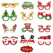 Set de 20 piezas de decoraciones navideñas aleatorias como gafas, sombreros, diademas, y juguetes de aplauso para regalo al por mayor de vacaciones