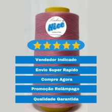 Straight Sewing Thread 120 Cone 5000 Yards - Nice Lines - 玫瑰 - 查看 3